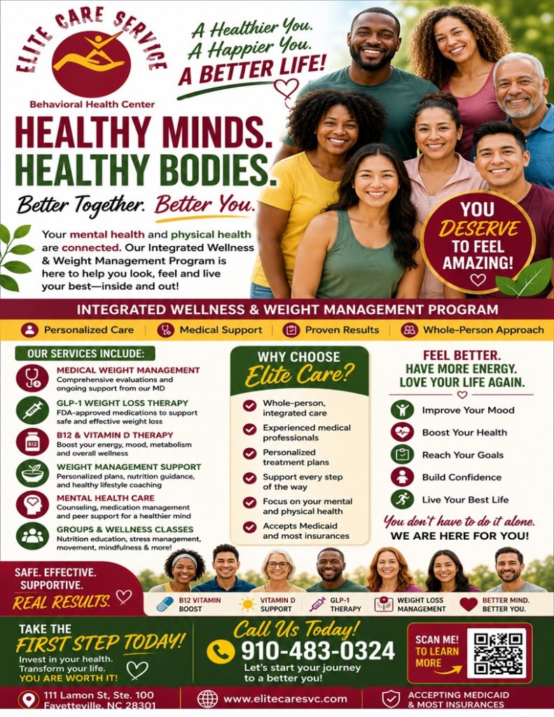 elite care service weight loss flyer